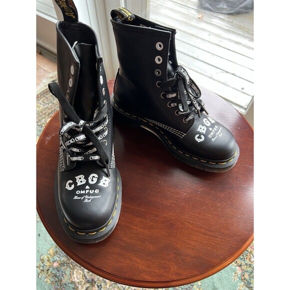 Dr. Martens Shoes - Dr. Martens x CBGB @ OMFUG 60th Anniversary 8-hole boots UK4 US6 (Womens)  NIB